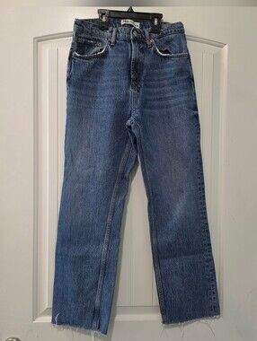 Zara Straight-Leg 'The HW Kick' Jeans | Women's Size 6